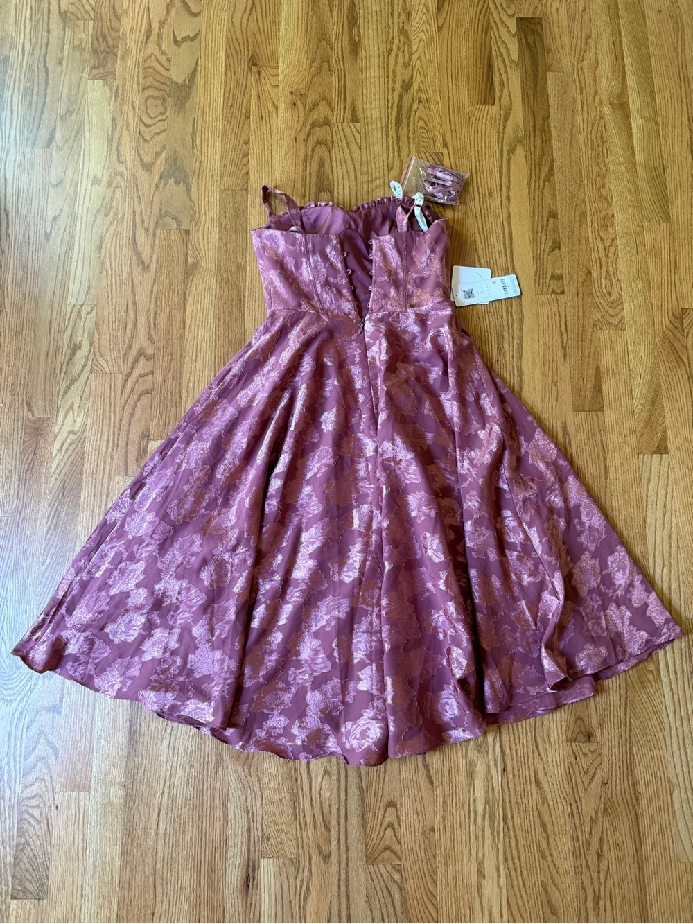 Azazie Sylvia Vintage Rose Midi Dress - Picture 2 of 3